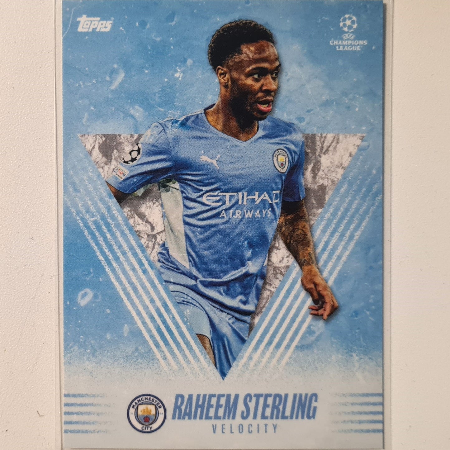 Raheem Sterling 2021 Topps Alphonso Davies curated set Soccer Football Manchester city Excellent-Mint Sleeved