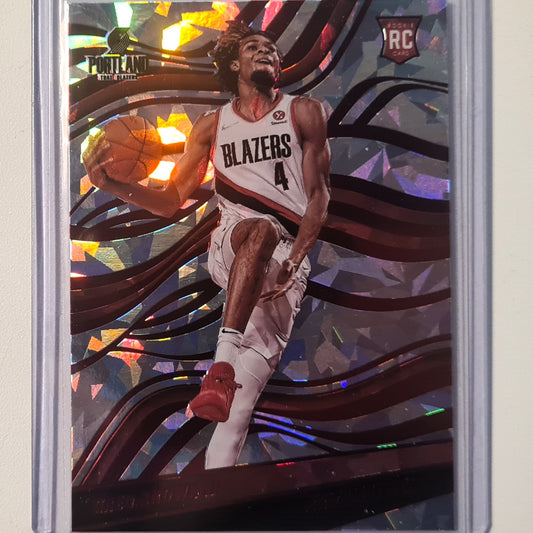 Greg Brown III 2021-22 Panini Revolution Rookie RC CRACKED ICE RED  #130 NBA Basketball Portland Trail Blazers Excellent sleeved