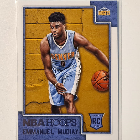 Emmanuel Mudiay 2015-16 Panini NBA Hoops #294 NBA Basketball Denver Nuggets Excellent sleeved