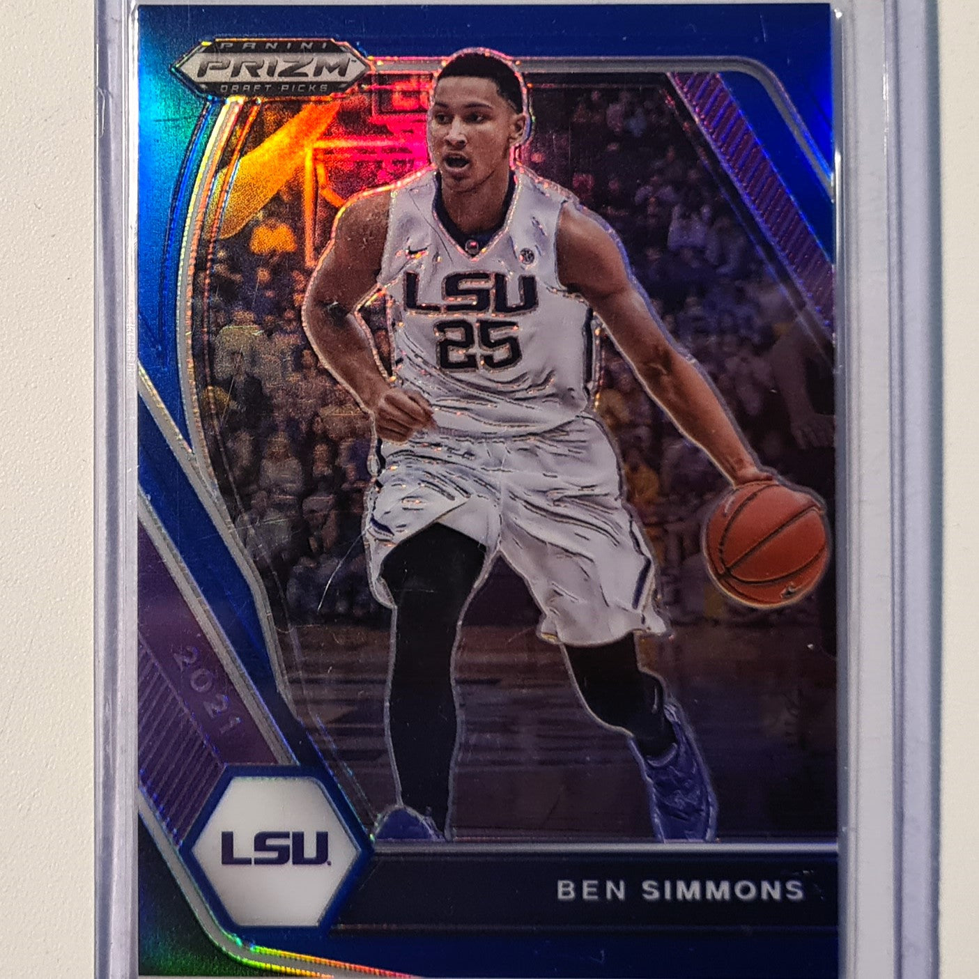 Ben Simmons 2021 Panini Prizm draft picks numbered 091/199 #71 LSU Excellent/mint sleeved