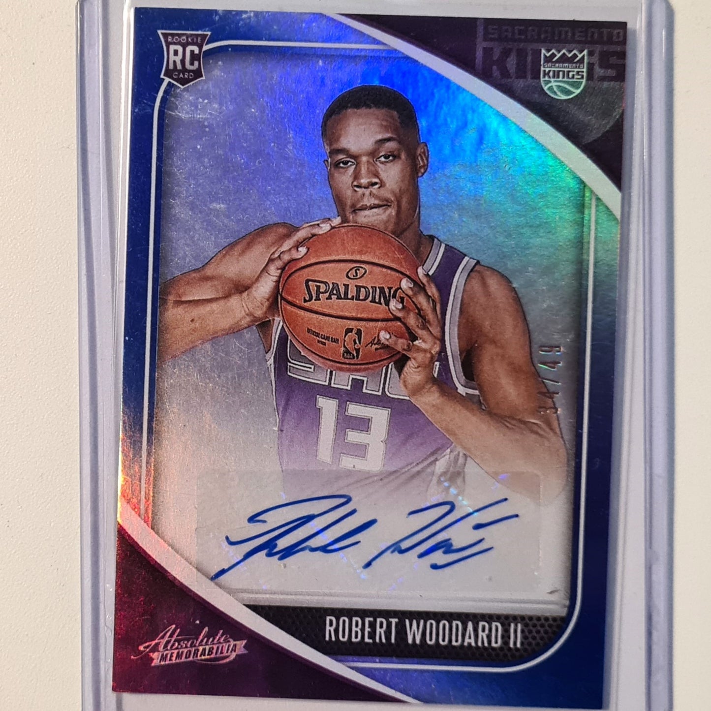 Robert Woodard II 2020-21 Panini absolute memorabilia auto 34/49 Rookie RC RA-RWO NBA Basketball Sacramento Kings Excellent sleeved