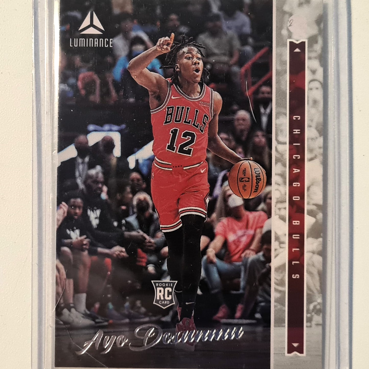 Ayo Dosunmu 2021-22 Panini Chronicles Luminance Rookie RC #241 NBA Basketball Chicago Bulls Excellent sleeved