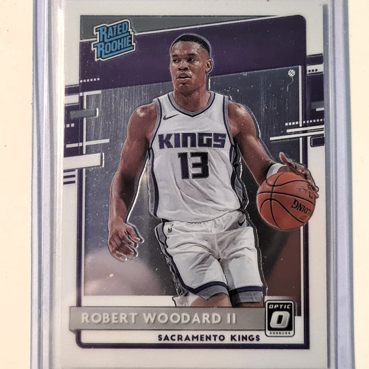 Robert Woodard II 2020-21 Panini Donruss Optic Rookie RC #187 NBA Basketball Sacramento Kings Excellent sleeved