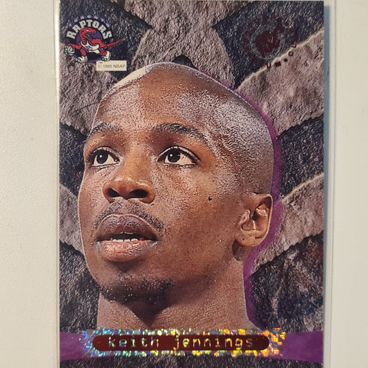 Keith Jennings 1995 Topps Stadium club Inaugural  year E11 NBA Basketball Toronto Raptors very good sleeved