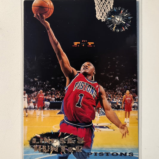 Lindsey Hunter 1995 Topps Stadium club #158 NBA Basketball Detroit Pistons very good sleeved