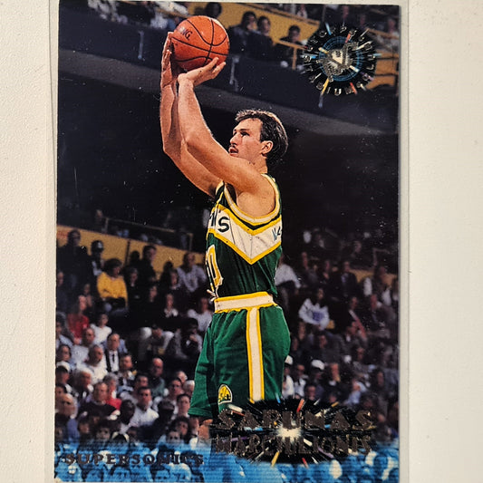 Sarunas Marciulionis 1995 Topps Stadium club #161 NBA Basketball Seattle super Sonics very good sleeved