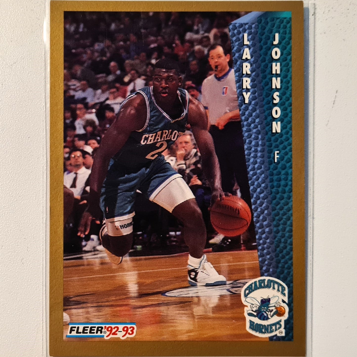 Larry Johnson 1992 Fleer 92-93  #25  NBA Basketball Charlotte Hornets Excellent sleeved