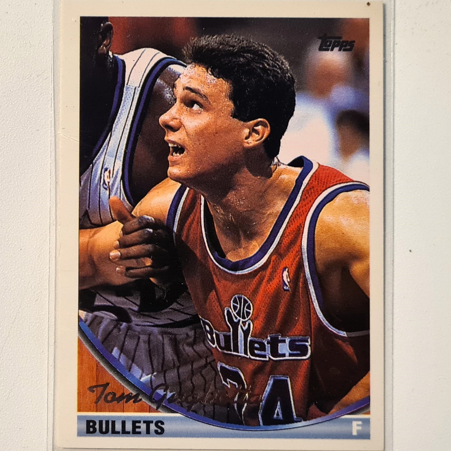 Tom Gugliotta 1993 Topps #12  NBA Basketball Washington Bullets Excellent sleeved