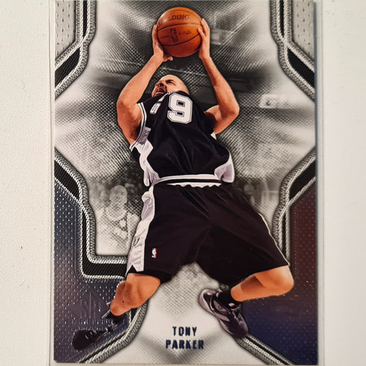 Tony Parker 2009-10 Upper-Deck SP game used edition #95 NBA Basketball San Antonio Spurs Excellent sleeved