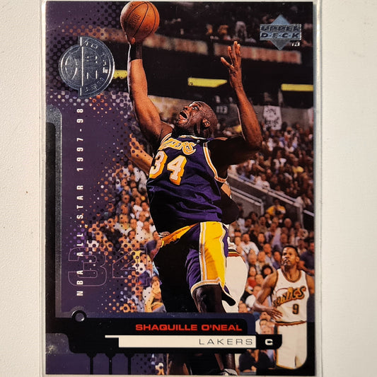 Shaquille O'Neal 1998 upper-deck to the net all-star #164 NBA Basketball LA Lakers Excellent sleeved