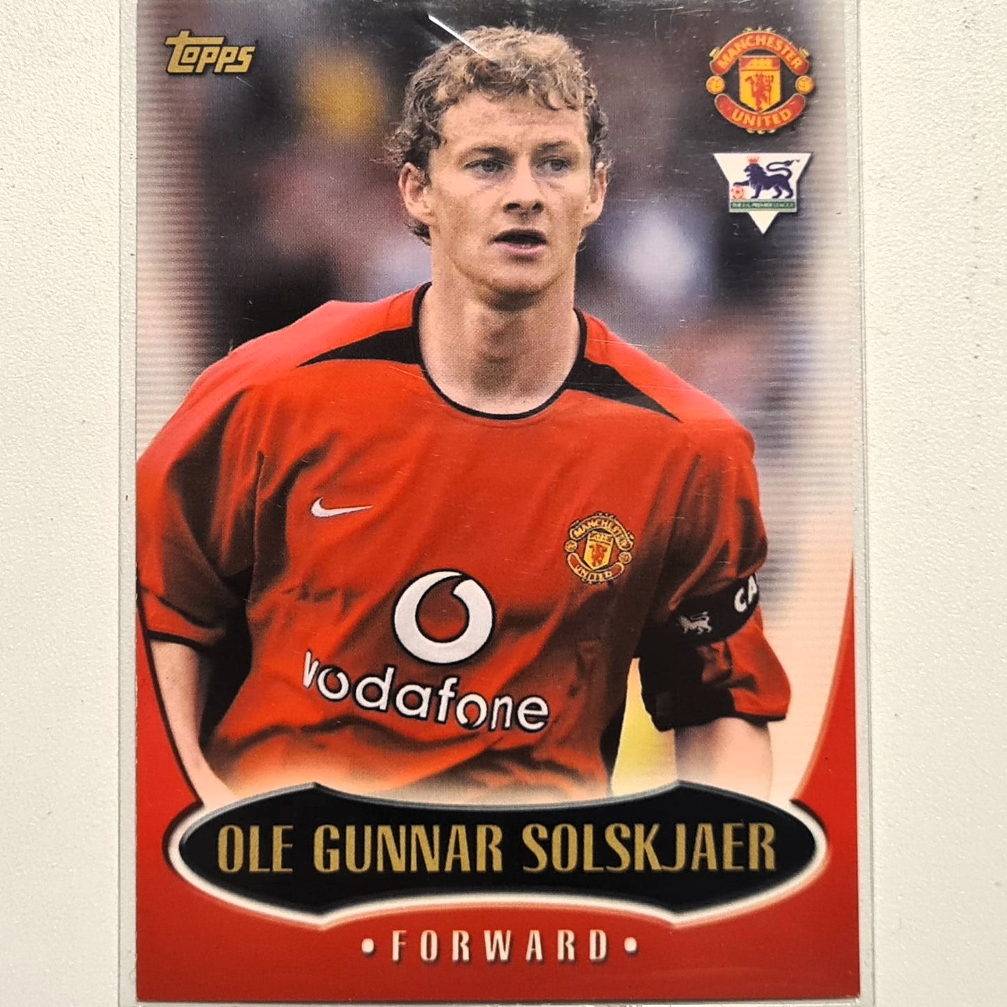 Ole Gunnar Solsksjaer 2003 Topps Premier Gold MU6 Soccer Football Manchester United Excellent-Mint Sleeved