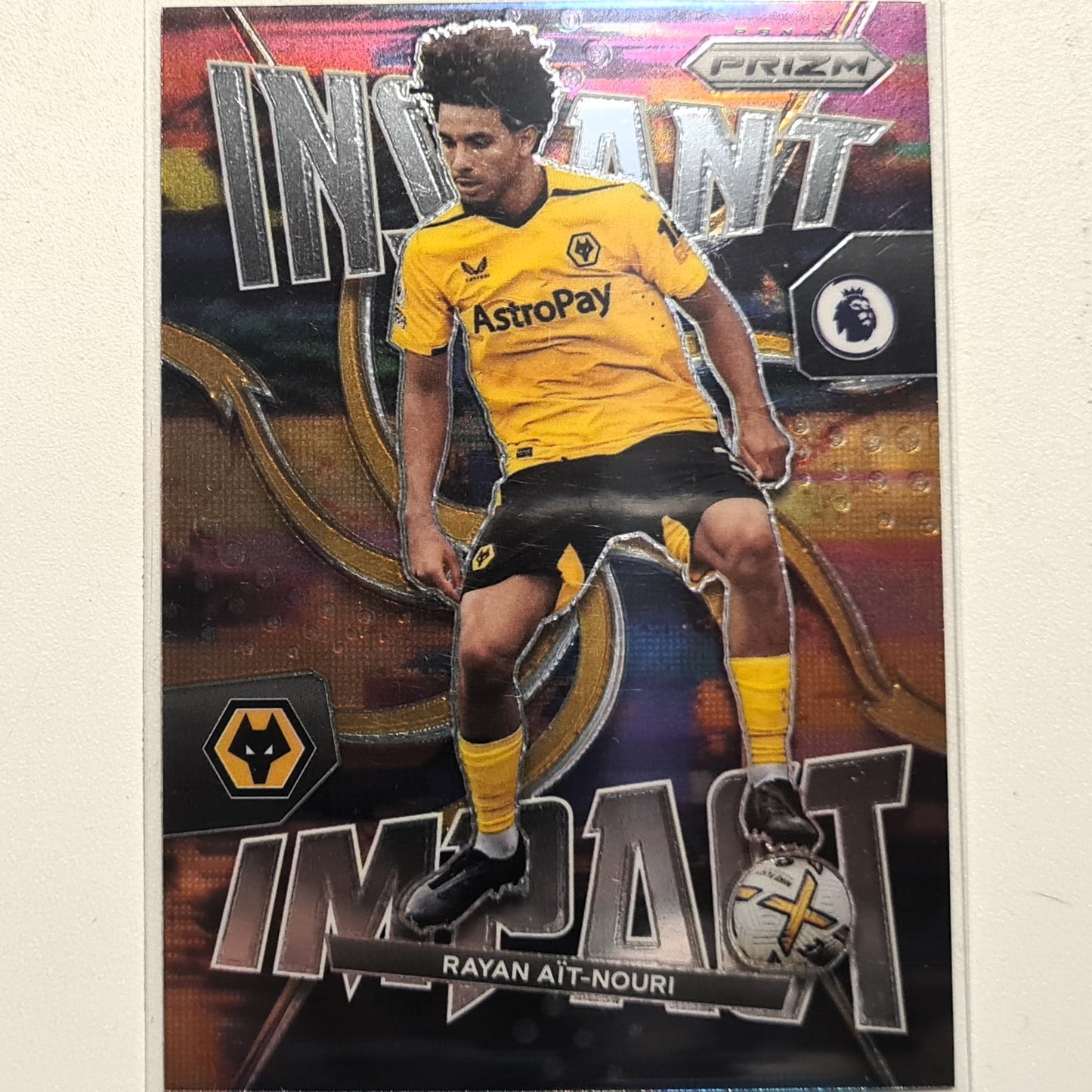 Rayan Ait-Nouri 2022-23 Topps Panini Prizm premier league instant impact #33 Soccer Football Wolverhampton Excellent-Mint Sleeved