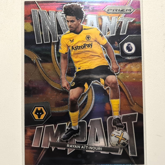 Rayan Ait-Nouri 2022-23 Topps Panini Prizm premier league instant impact #33 Soccer Football Wolverhampton Excellent-Mint Sleeved