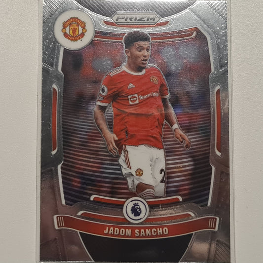 Jadon Sancho 2021-22 Topps Panini prizm premier league #277 Soccer Football Manchester United Excellent-Mint Sleeved