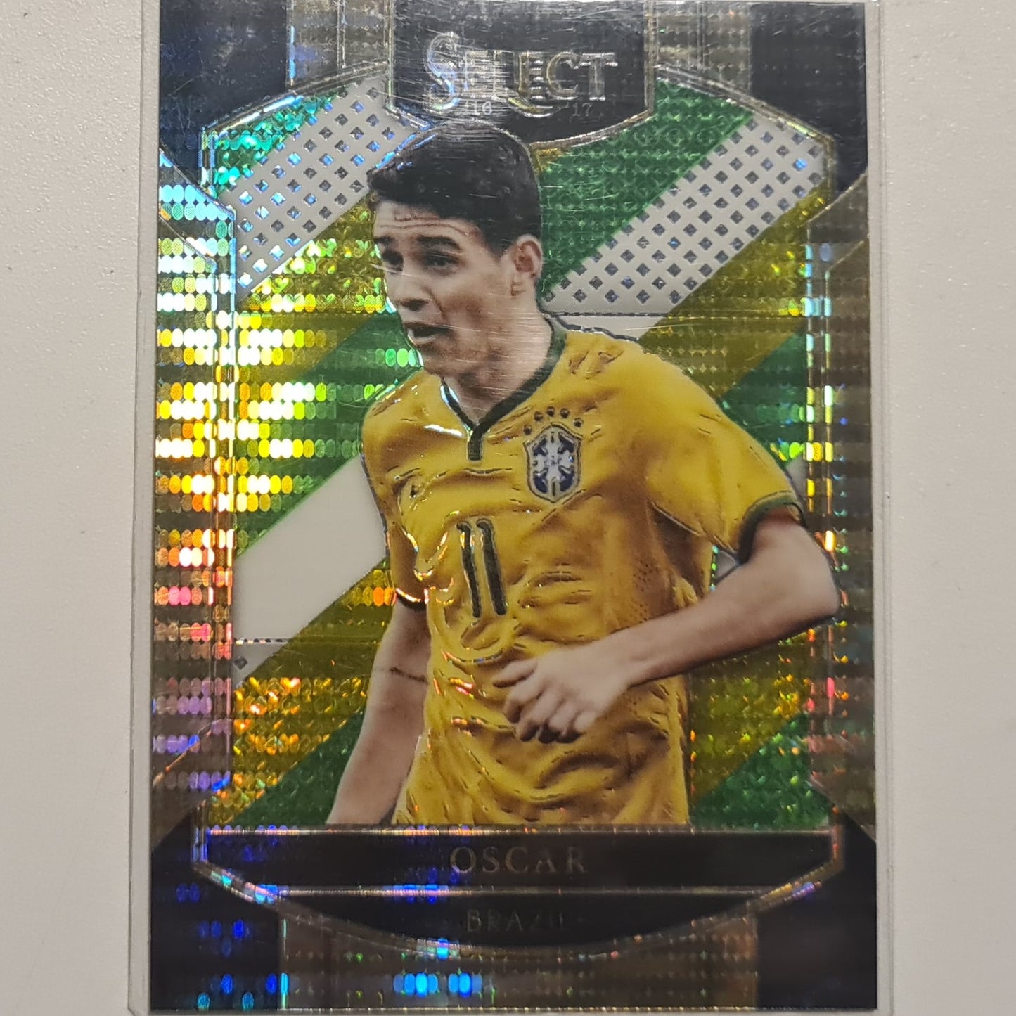 Oscar 2016-17 Panini Select  soccer Multi colour variant #39 Soccer Football Brazil Excellent-Mint Sleeved