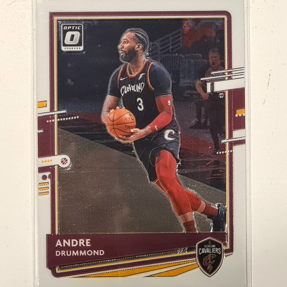 Andre Drummond 2020-21 Panini Donruss Optic #120 NBA basketball Cleveland Cavaliers Excellent/mint Sleeved