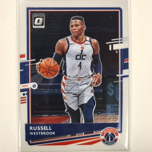 Russell Westbrook 2020-21 Panini Donruss Optic #70 NBA basketball Washington Wizards Excellent/mint Sleeved