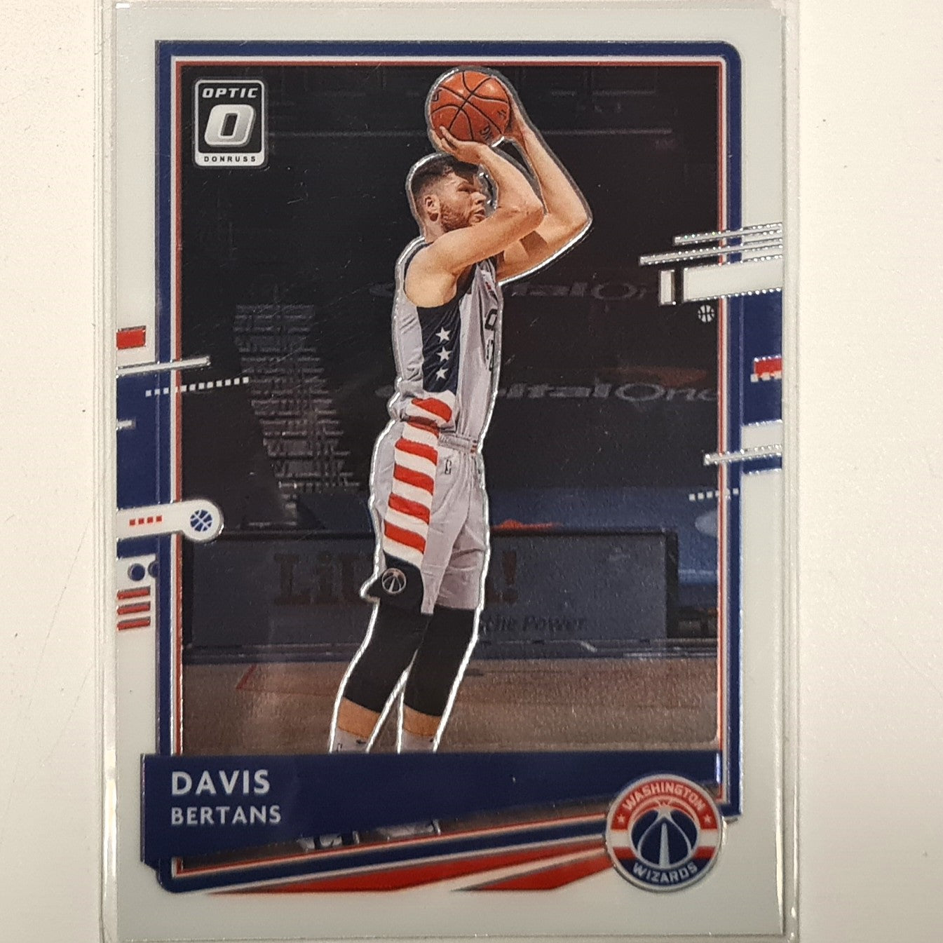 Davis Bertans 2020-21 Panini Donruss Optic #141 NBA basketball Washington Wizards Excellent/mint Sleeved