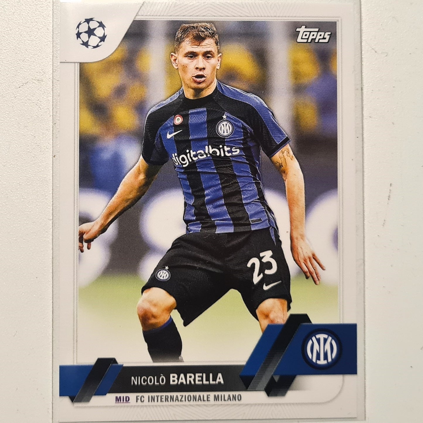 Nicolo Barella 2023 Topps Champions League #23 Soccer football inter Milan Mint sleeved