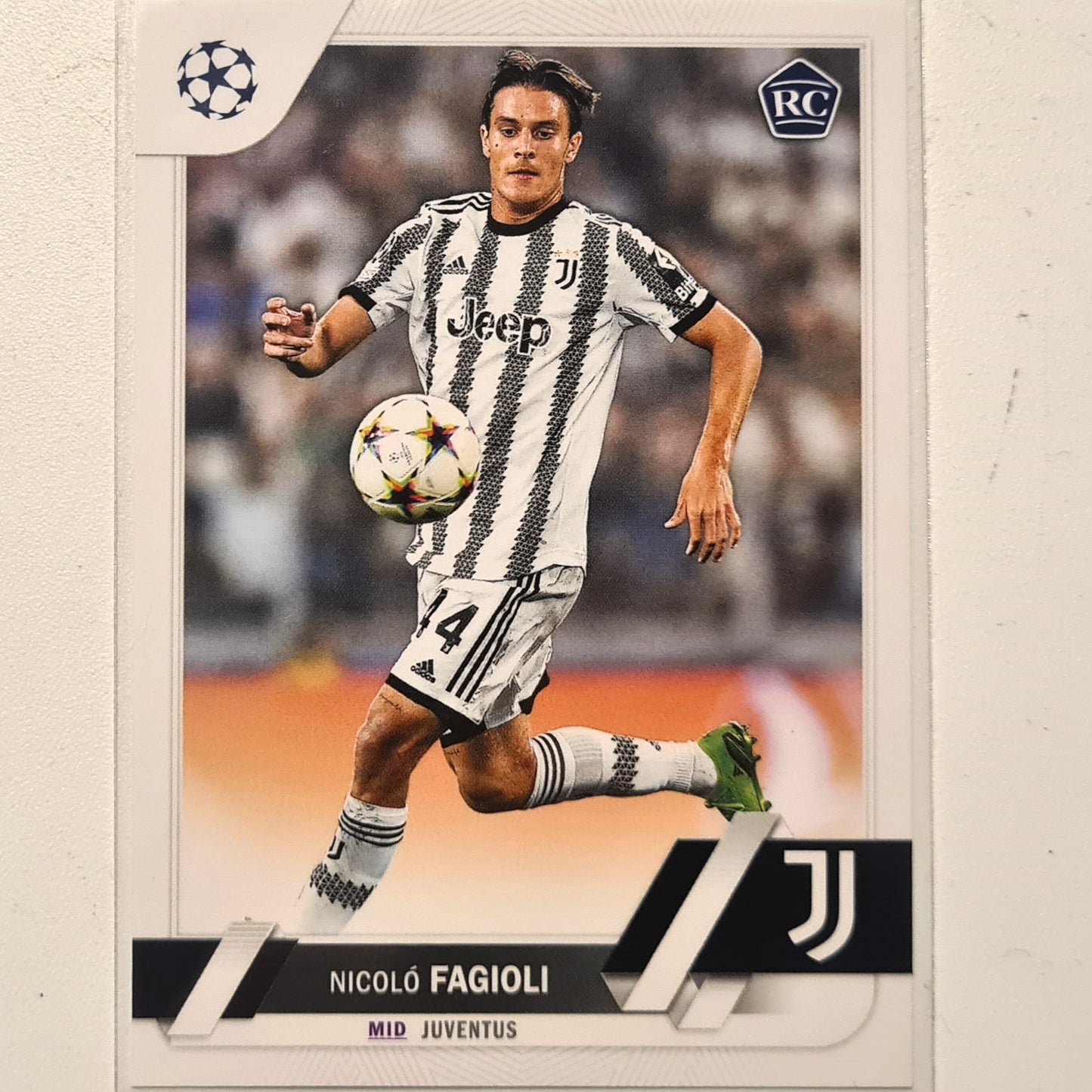 Nicolo Fagoili 2023 Topps Champions League Rookie RC #53 Soccer football Juventus Mint sleeved