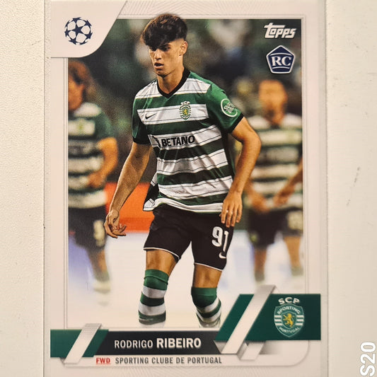 Rodrigo Ribeiro 2023 Topps Chrome Champions League Rookie RC #194 Soccer football Sporting Portugal Mint sleeved