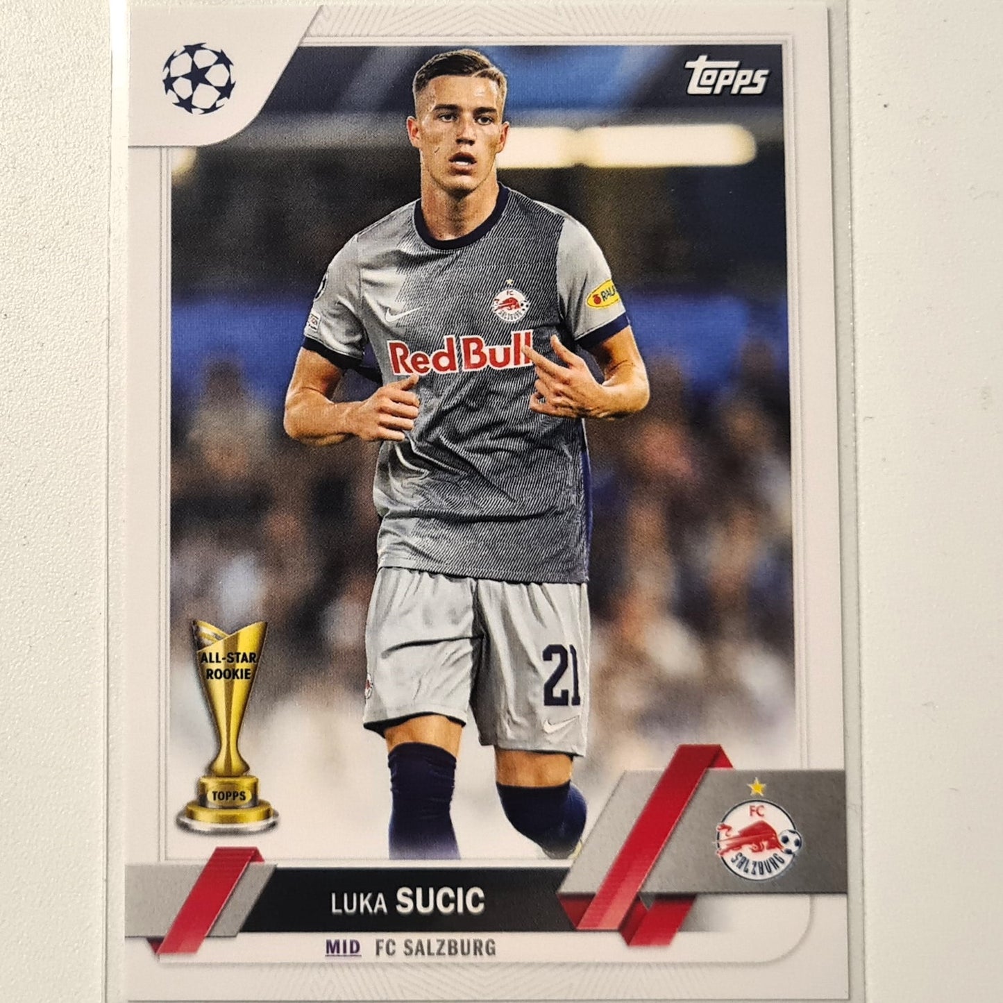 Luka Sucic 2023 Topps Chrome Champions League all star Rookie #95 Soccer football FC Sulzburg Mint sleeved