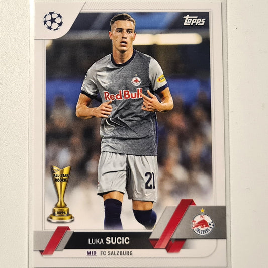 Luka Sucic 2023 Topps Chrome Champions League all star Rookie #95 Soccer football FC Sulzburg Mint sleeved