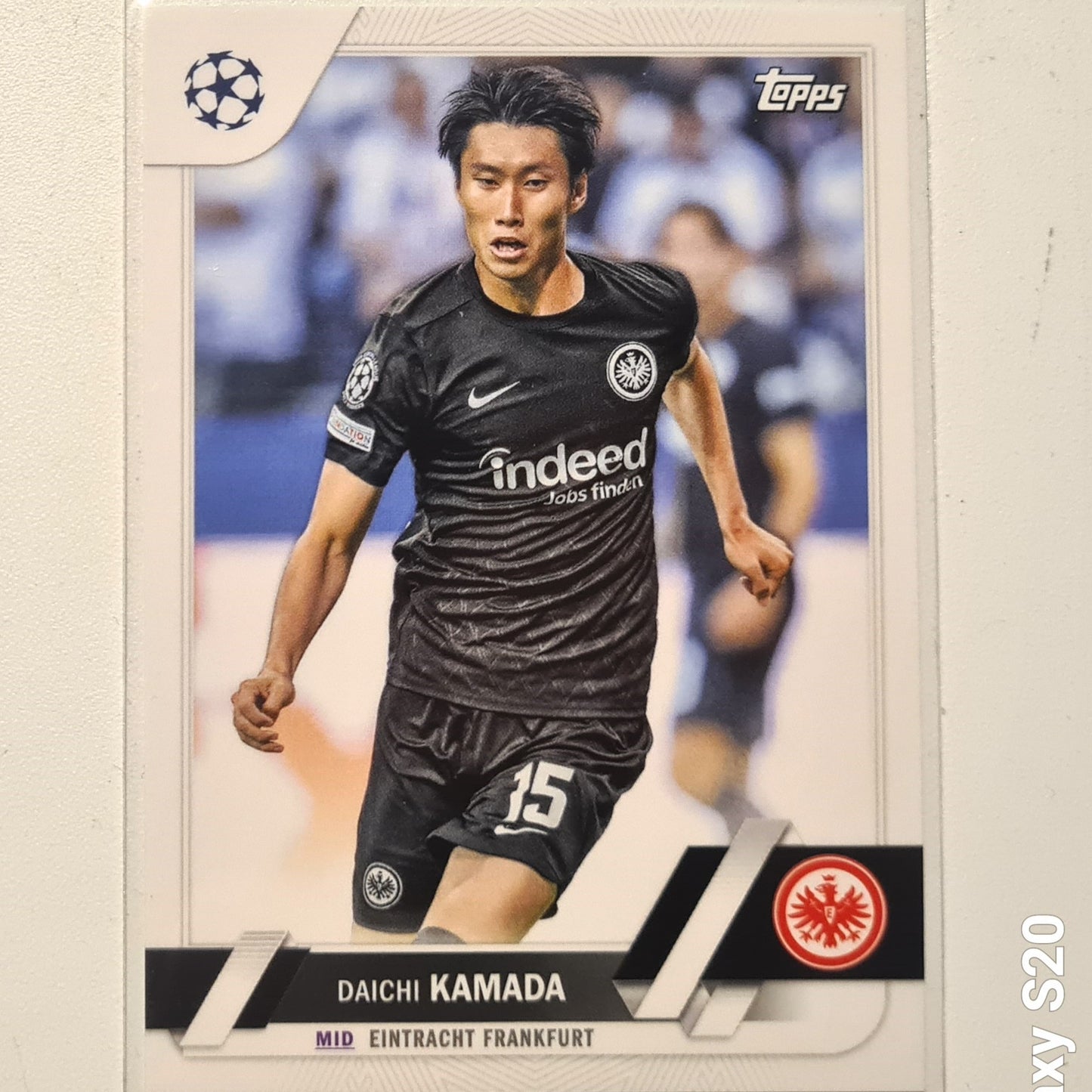 Daichi Kamada 2023 Topps Chrome Champions League #84 Soccer football Eintracht Frankfurt Mint sleeved