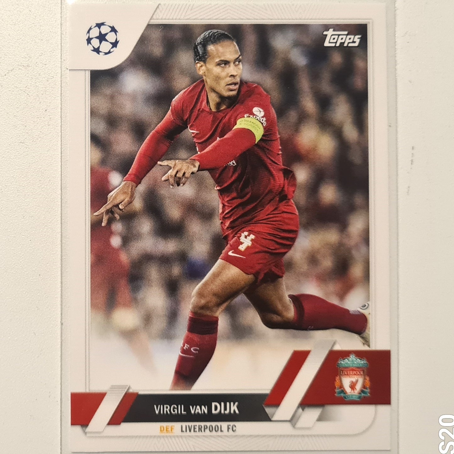 Virgil Van Dijk 2023 Topps Chrome Champions League #130 Soccer football Liverpool Mint sleeved