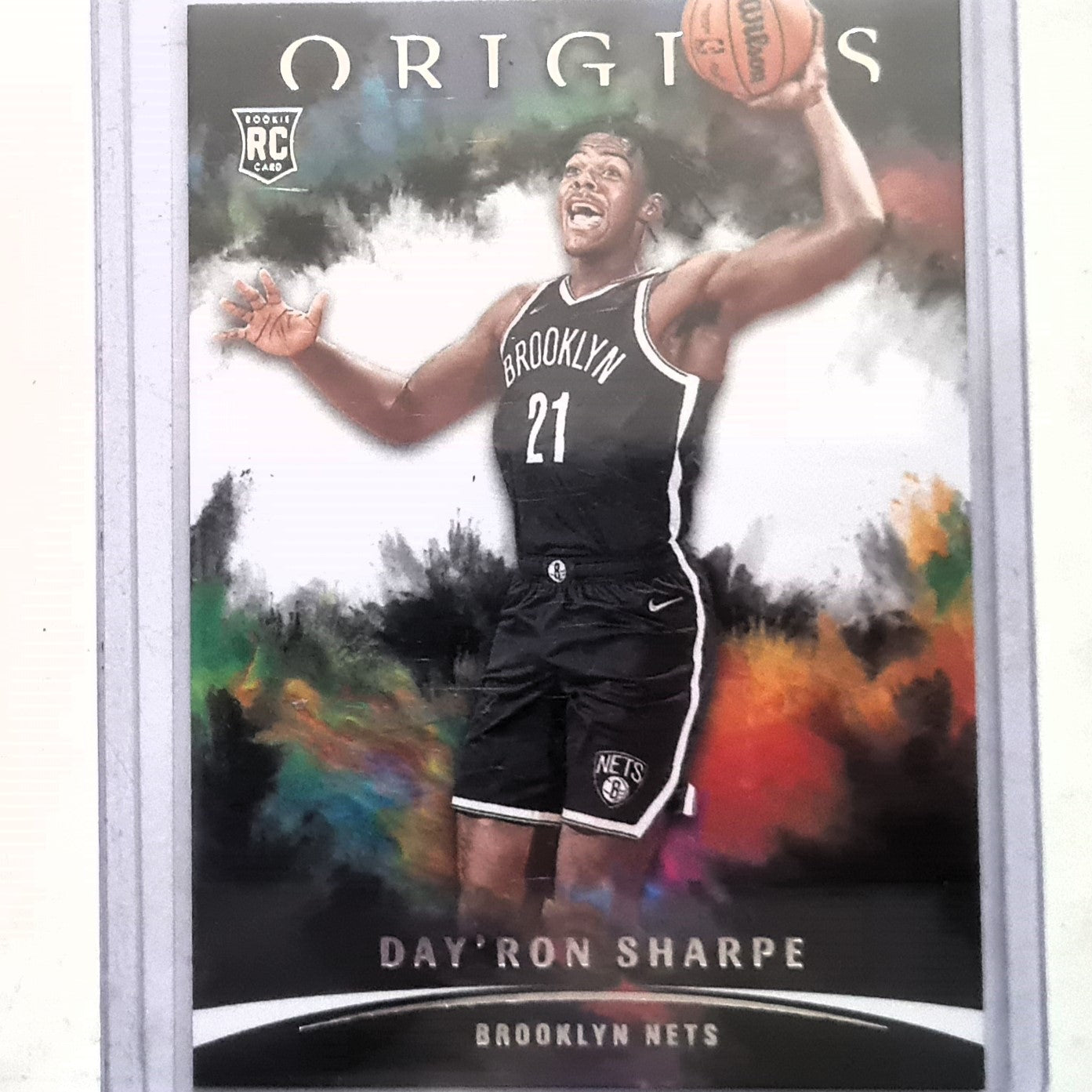 Day'Ron Sharpe 2021-22 Panini Origins Rookie RC white #79 NBA Basketball Brooklyn Nets Excellent/mint sleeved