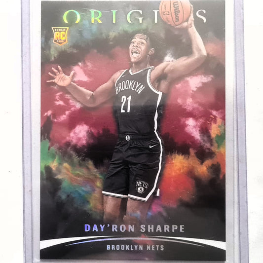 Day'Ron Sharpe 2021-22 Panini Origins Rookie RC Pink #79 NBA Basketball Brooklyn Nets Excellent/mint sleeved