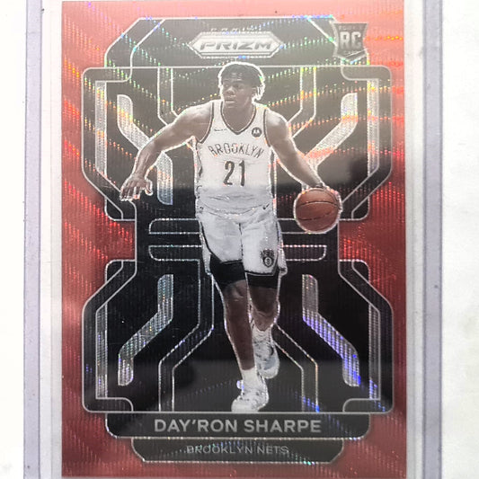 Day'Ron Sharpe 2021-22 Panini Prizm red Rookie RC  #281 NBA Basketball Brooklyn Nets Excellent/mint sleeved