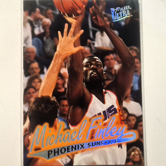 Michael Finley 1996 Fleer Ultra 96-97 #85 NBA Basketball Phoenix Suns very good Sleeved