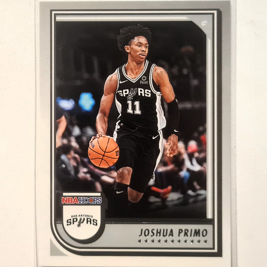Joshua Primo 2022-23 Panini NBA Hoops #154 NBA Basketball San Antonio Spurs mint sleeved