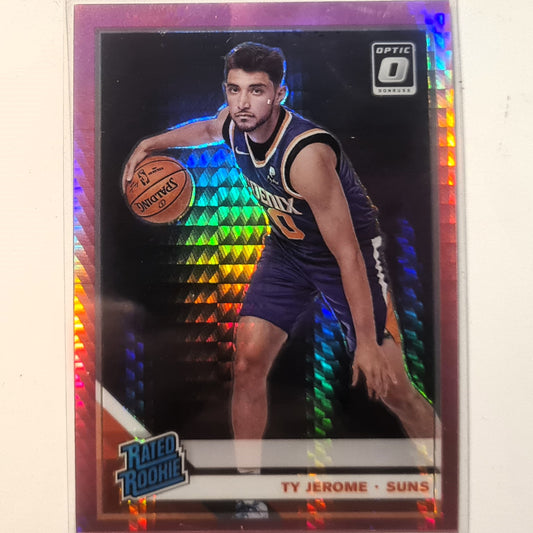 Ty Jerome 2019-20 Panini Donruss optic rated rookie hyper pink prizm RC #167 NBA Basketball Phoenix Suns mint sleeved