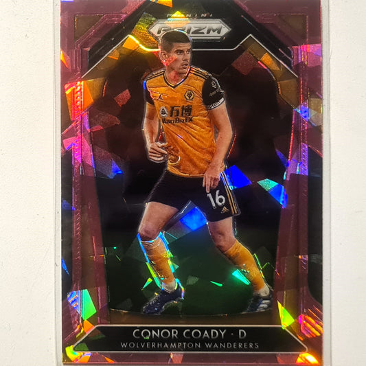 Conor Cody 2020-21 Panini Prizm pink cracked ice #138  Soccer Football Wolverhampton Wanderers Excellent sleeved