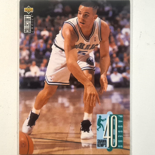 Jason Kidd 1998 Upper-Deck top 40 passers #197 NBA Basketball Dallas Mavericks Excellent Sleeved