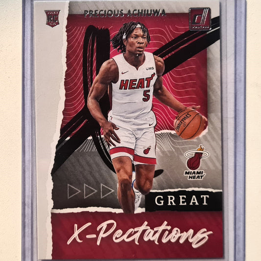 Precious Achiuwa 2020-21 Panini Donruss x-pectations Rookie RC #20 NBA Basketball Miami Heat excellent/mint Sleeved