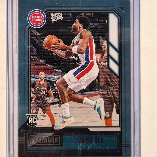 Saddiq Bey 2020-21 Panini NBA Chronicles Playbook Rookie RC #183 NBA Basketball Detroit Pistons excellent/mint Sleeved