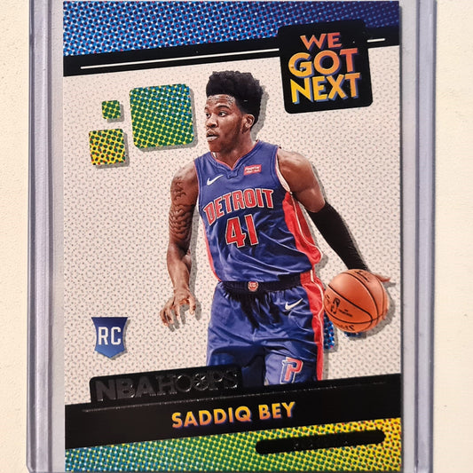 Saddiq Bey 2020-21 Panini NBA Hoops we got next Rookie RC #19 NBA Basketball Detroit Pistons excellent/mint Sleeved