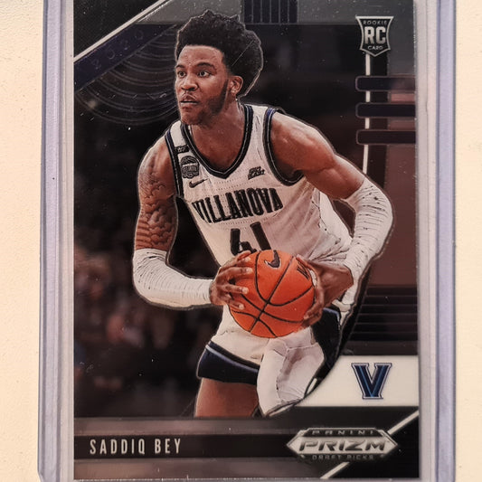 Saddiq Bey 2020 Panini Prizm Draft Picks Rookie RC #19 NBA Basketball Detroit Pistons/Villanova excellent/mint Sleeved