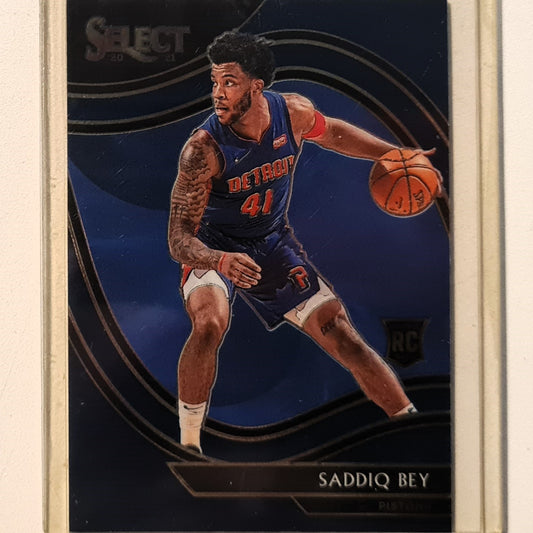 Saddiq Bey 2020-21 Panini Select courtside Rookie RC #282 NBA Basketball Detroit Pistons excellent/mint Sleeved