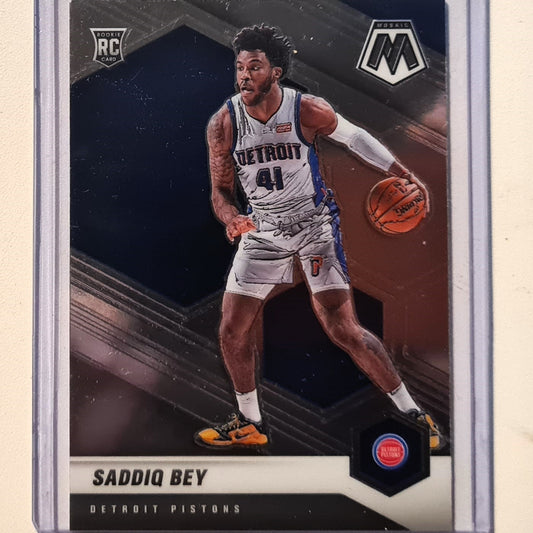 Saddiq Bey 2010-21 Panini Mosaic #209 Rookie RC NBA Basketball Detroit Pistons excellent/mint Sleeved