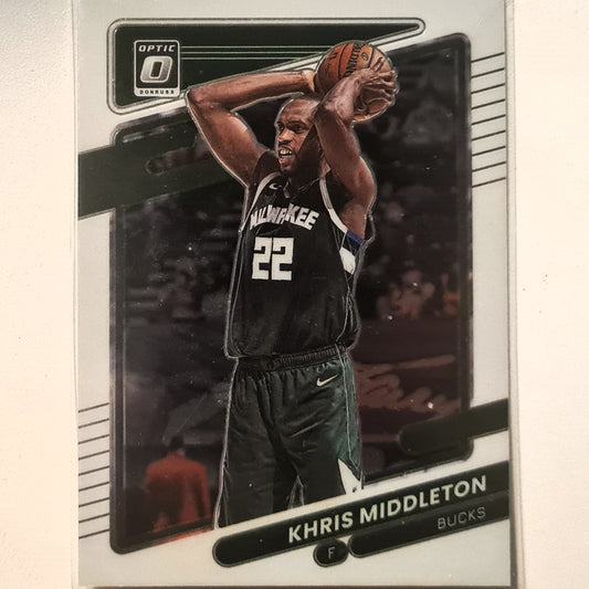 Khris Middleton 2021-22 Panini Donruss Optic #143 NBA Basketball Milwaukee Bucks excellent/mint Sleeved