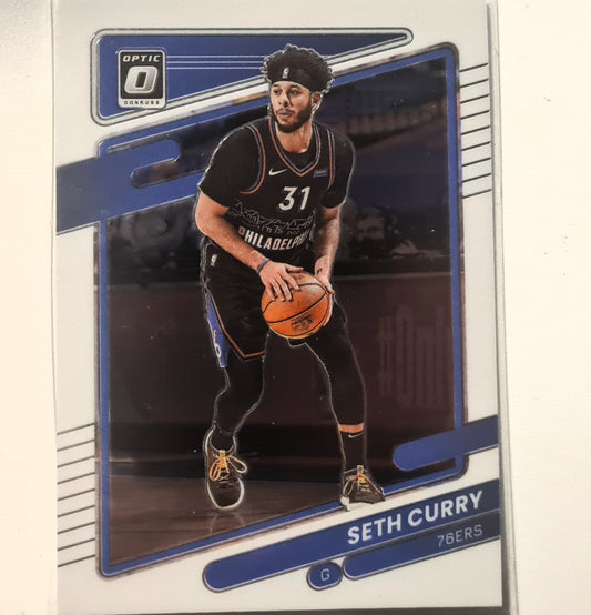 Seth Curry 2021-22 Panini Donruss Optic #91 NBA Basketball Philadelphia 76ers excellent/mint Sleeved