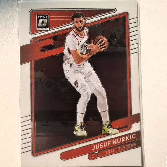 Jusuf Nurkic 2021-22 Panini Donruss Optic #52 NBA Basketball Portland Trail Blazers excellent/mint Sleeved
