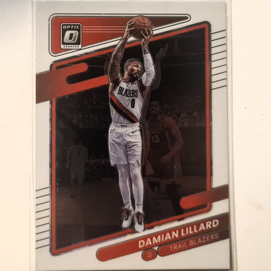 Damian Lillard 2021-22 Panini Donruss Optic #118 NBA Basketball Portland Trail Blazers excellent/mint Sleeved