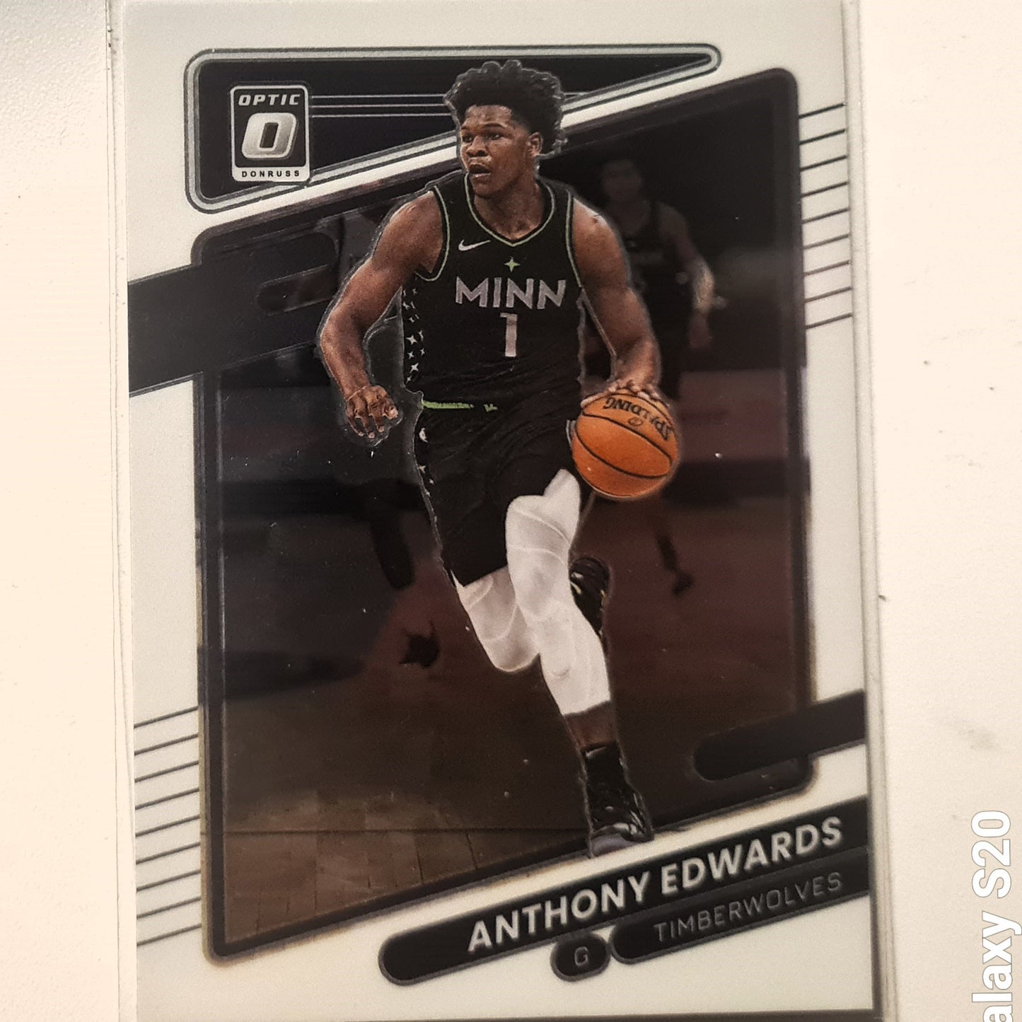 Anthony Edwards 2021-22 Panini Donruss Optic #83 NBA Basketball Minnesota Timberwolves excellent/mint Sleeved