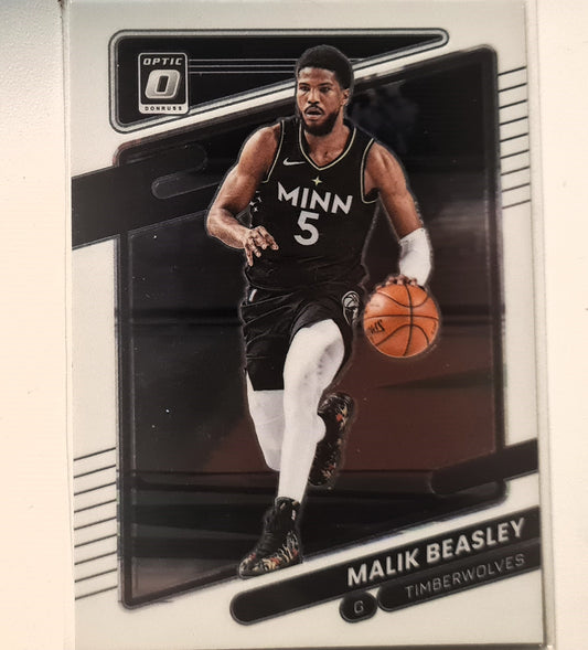 Malik Beasley 2021-22 Panini Donruss Optic #70 NBA Basketball Minnesota Timberwolves excellent/mint Sleeved