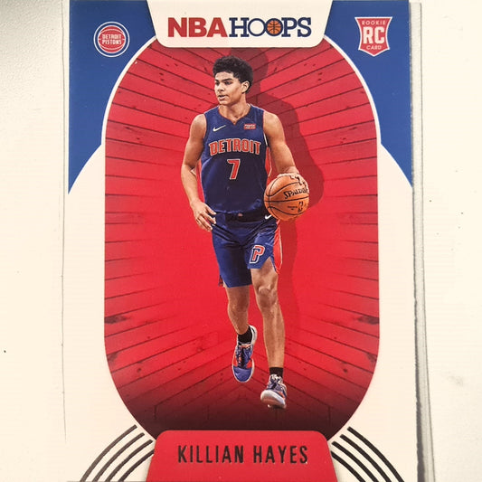 Killian Hayes 2020-21 Panini NBA Hoops Rookie RC #241 NBA Basketball Detroit Pistons Excellent/Mint Sleeved